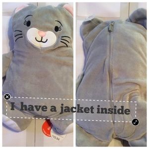 ✔️Gray Mouse Stuffie with Hooded Jacket-Size 5T